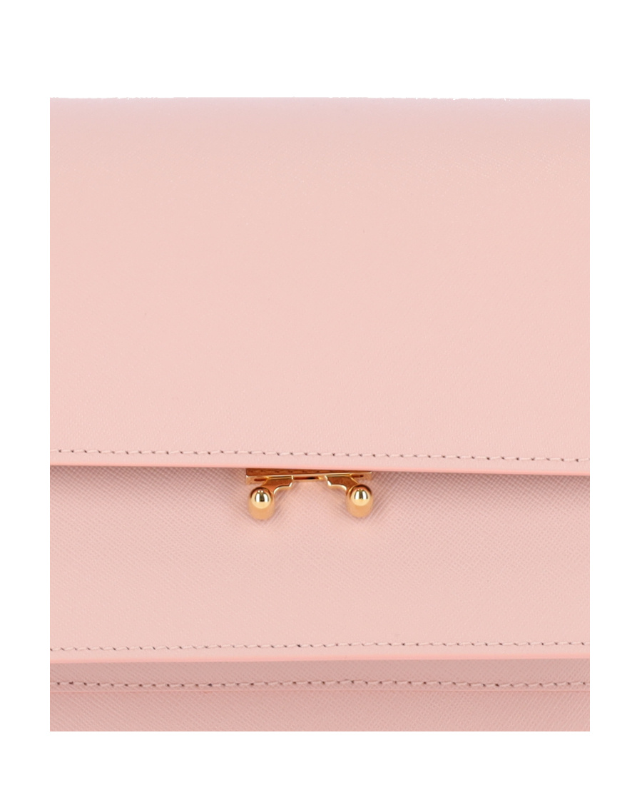 Marni Trunk Medium Shoulder Bag In Pink