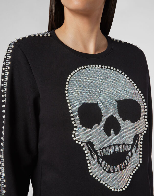 Shop Philipp Plein Logo Details Sweater In Black