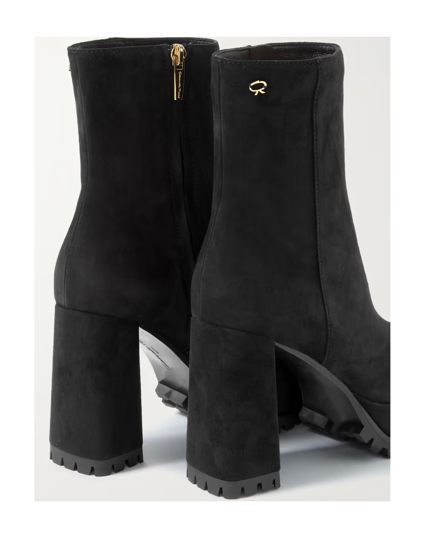 Gianvito Rossi 70 Waterproof Platform And Ankle Short Boots In Black