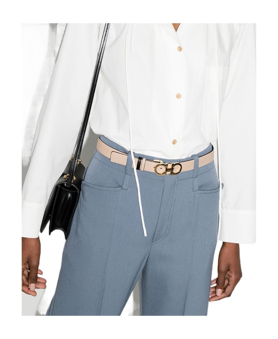 Ferragamo Donna Logo-plaque Reversible Belt