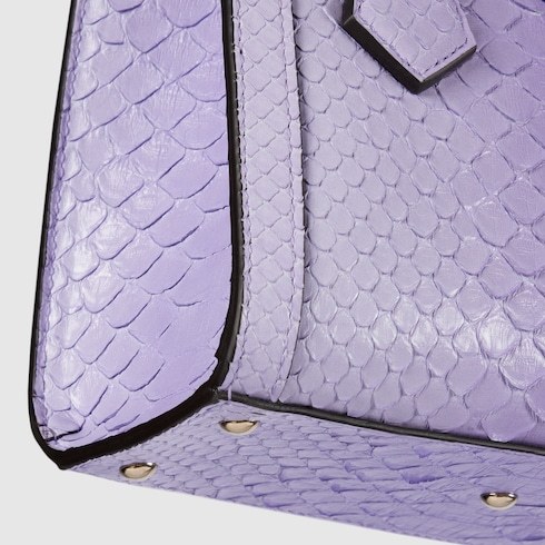 Gucci Diana Small Python Tote Bag In Purple