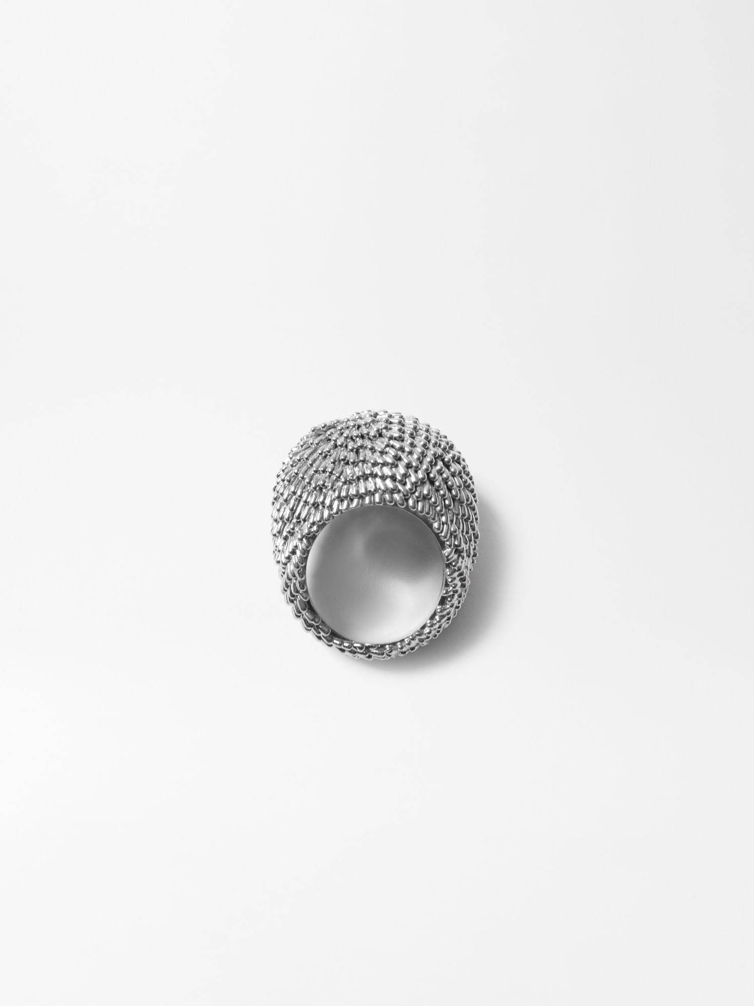 Jacquemus The Herisson Ring In Silver