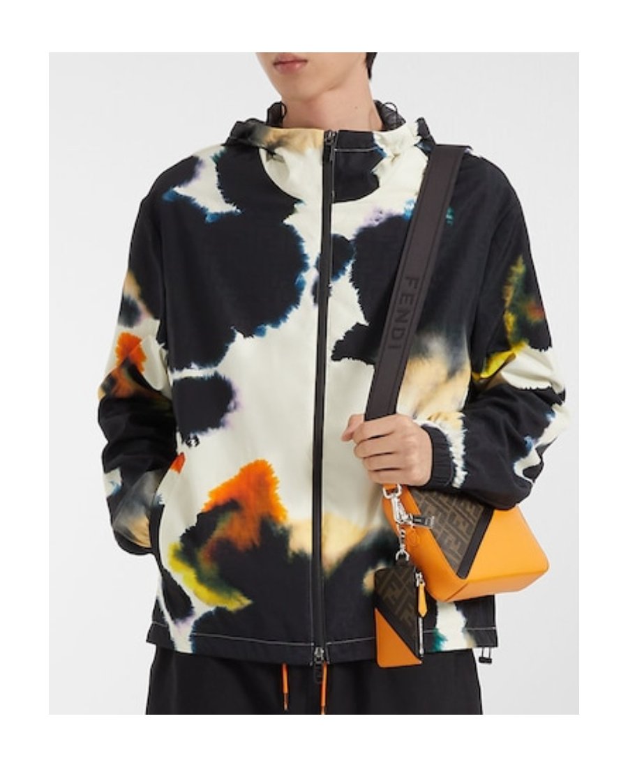 Fendi Ff Motif Camera Bag In Orange