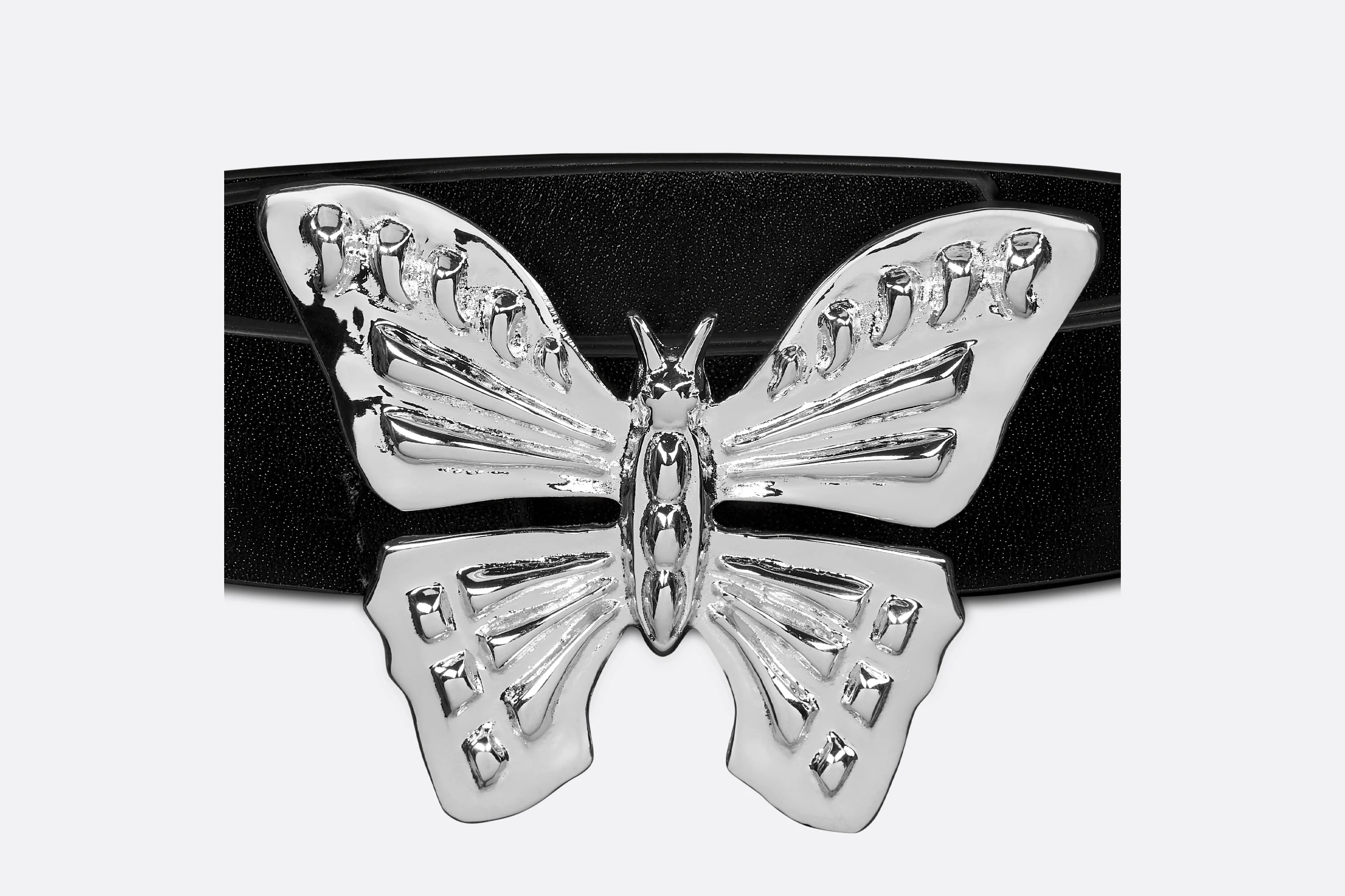 Dior Leather Belt In Black