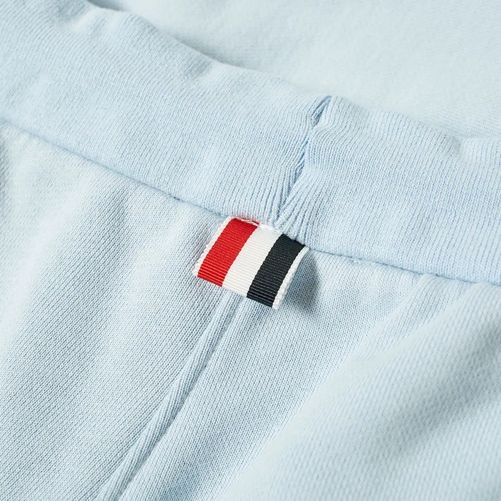 Thom Browne Logo-print Drawstring-waist Cotton Track Pants In Blue