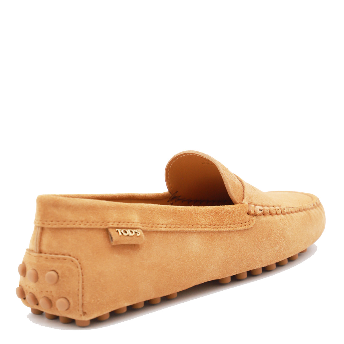 Tod's Round-head Driving Shoes In Brown