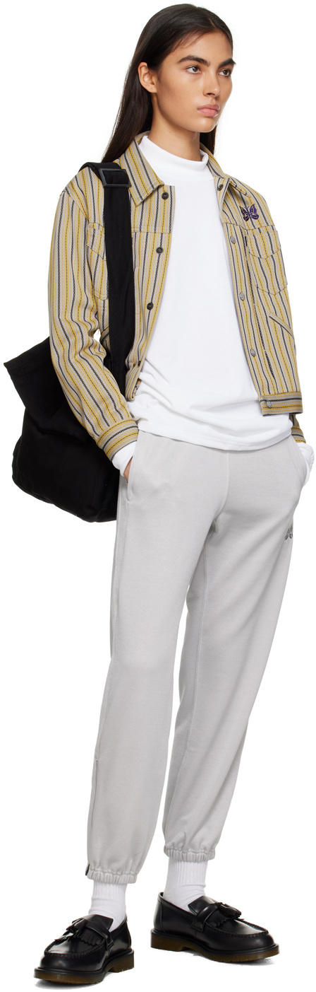 Needle & Thread Elastic Zipper Sweatpants In White