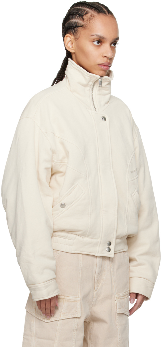 Isabel Marant Étoile Paverti Panelled Bomber Jacket In White