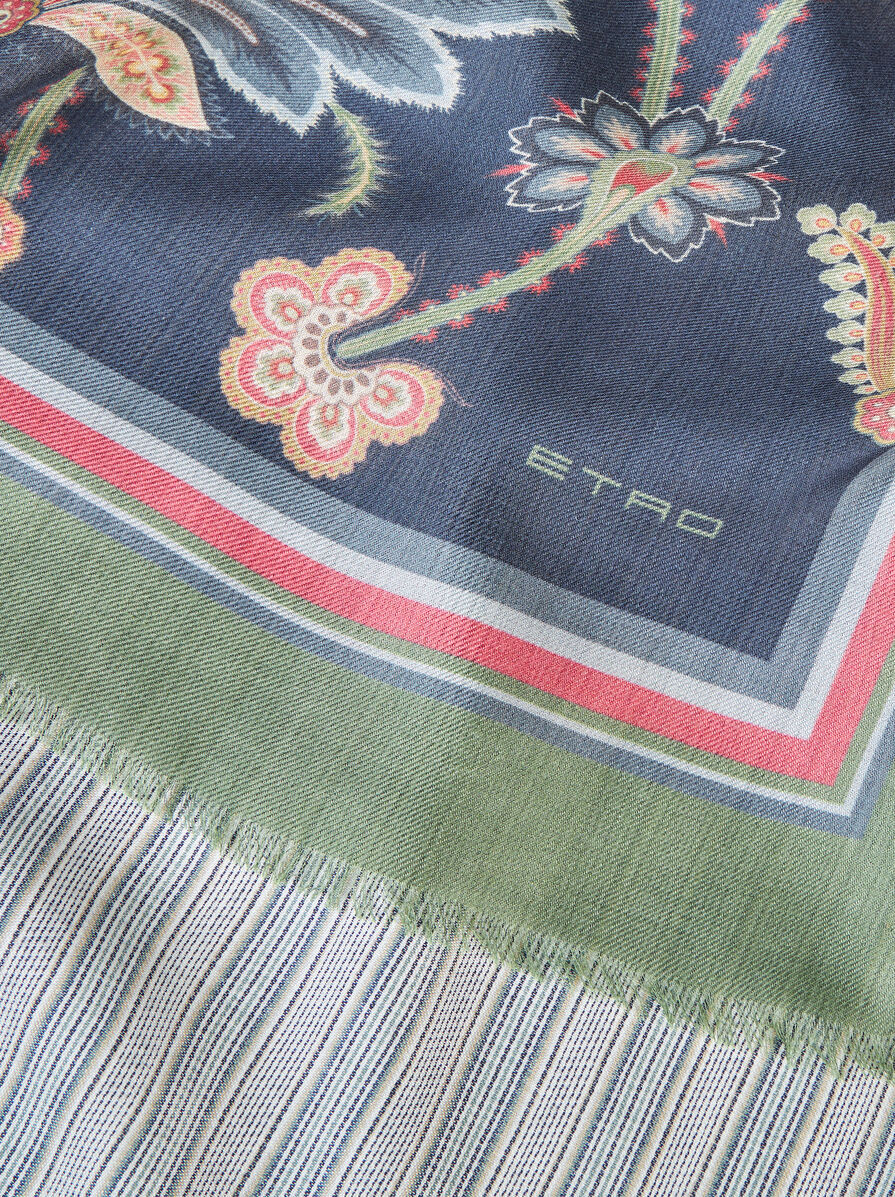 Etro Patterned Reversible Scarf In Multicolor