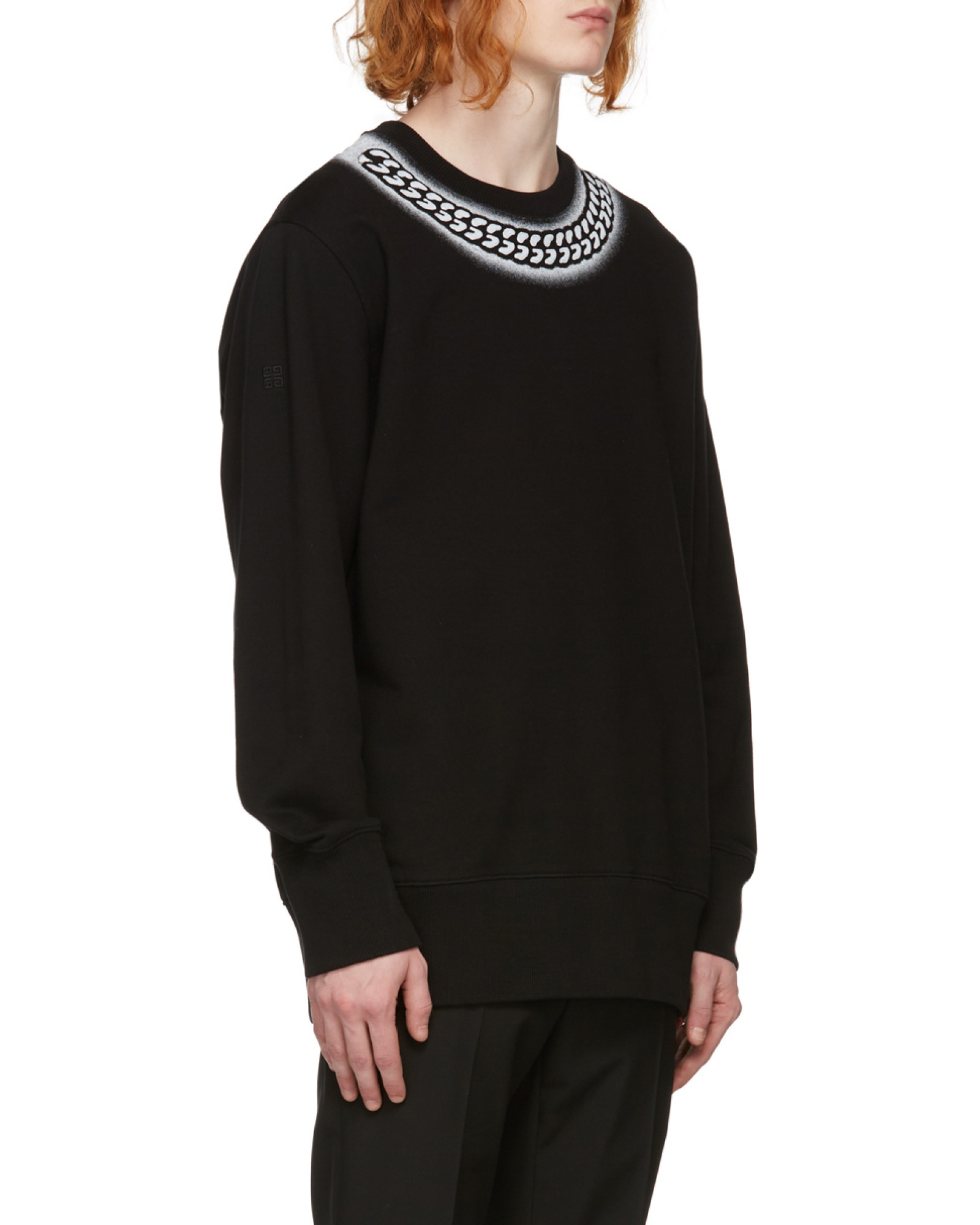 Givenchy X Chito Embossed Chain Print Sweatshirt In Black