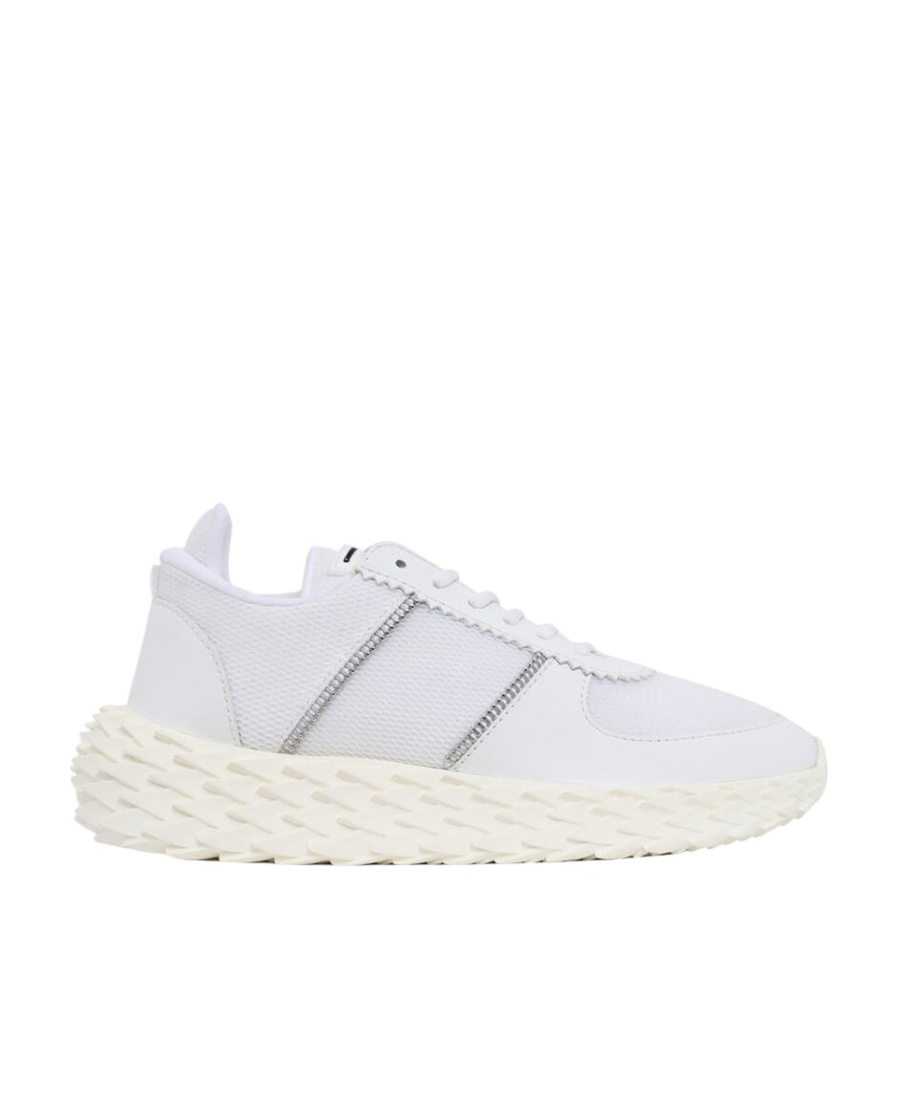 Shop Giuseppe Zanotti Tie Low-top Casual Sneakers In White