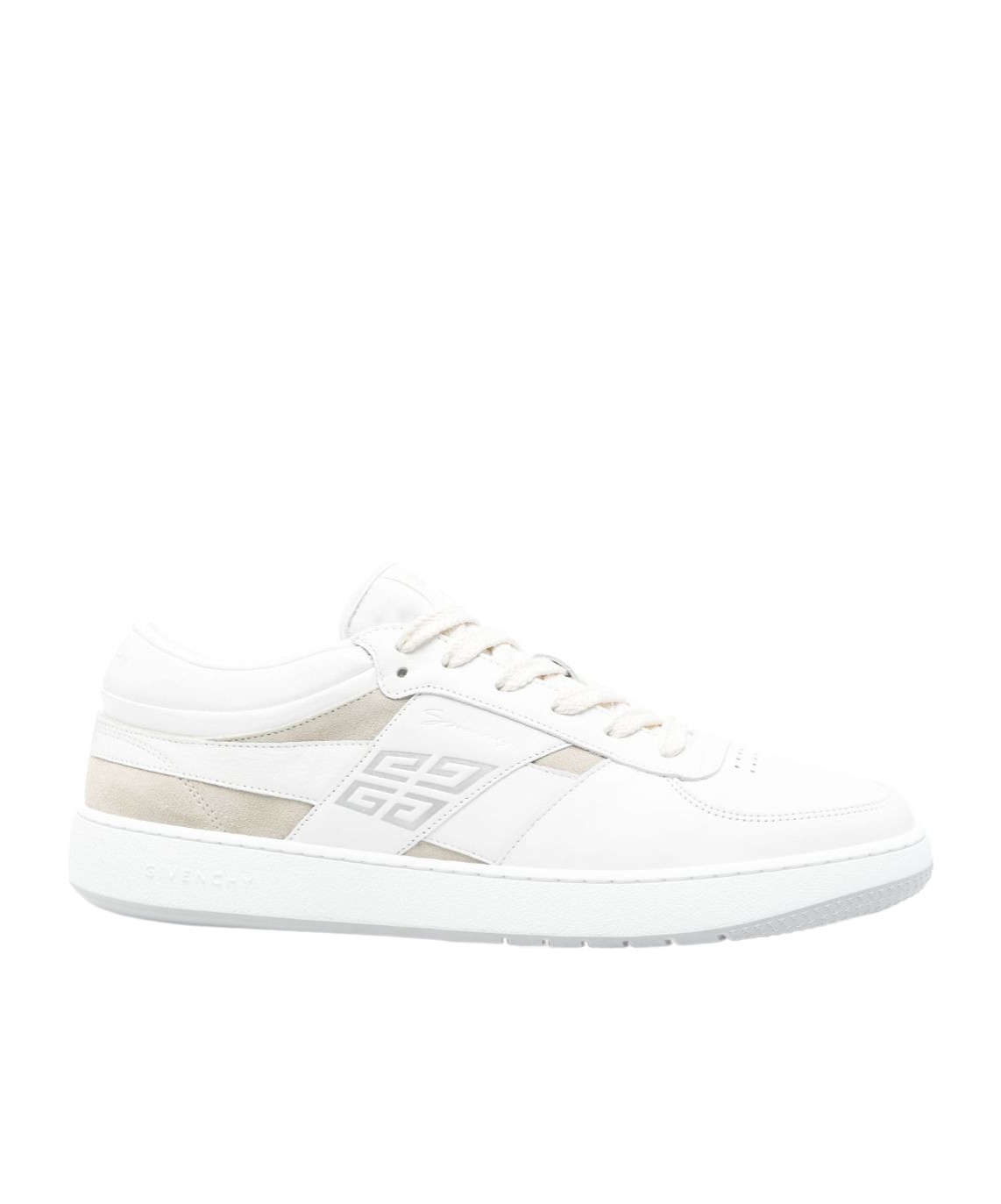 Shop Givenchy G Move Sneakers In Mixed Leathers In White
