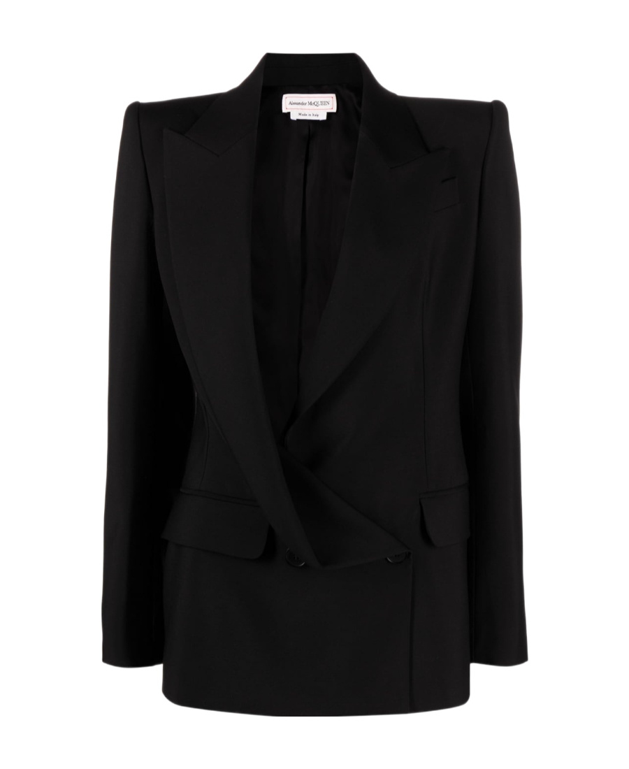 ALEXANDER MCQUEEN ASYMMETRIC DOUBLE-BREASTED BLAZER