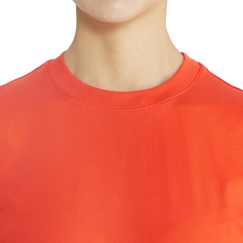 Msgm T-shirt With Logo In Orange