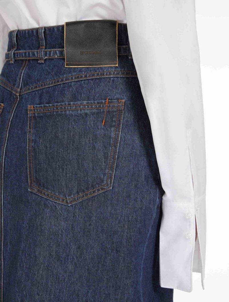 Sportmax Denim Skirt In Blue