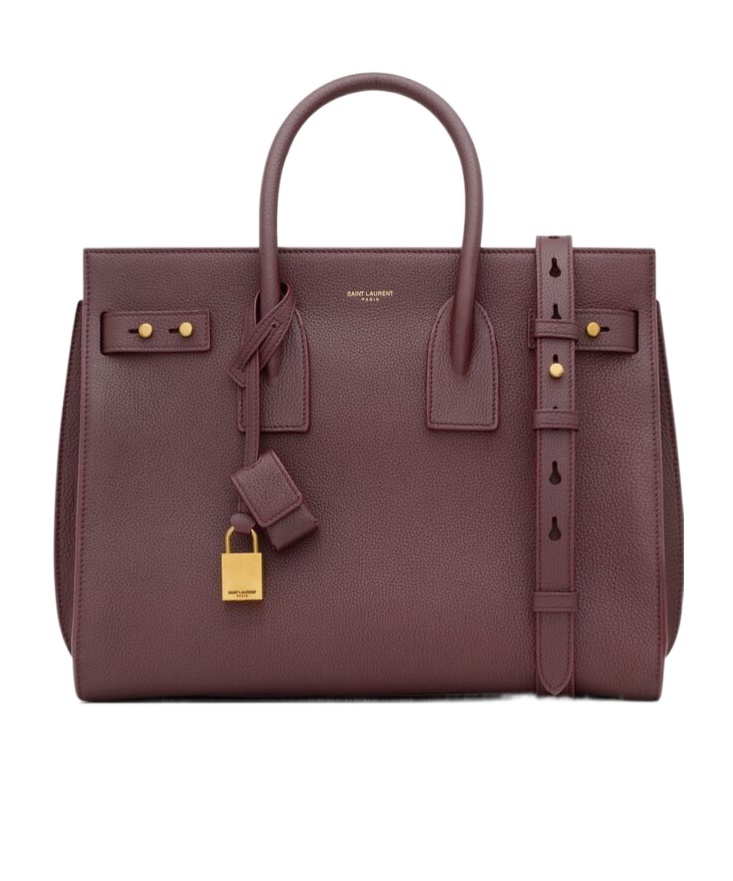 Saint Laurent Small Sac De Jour Tote Bag In Red