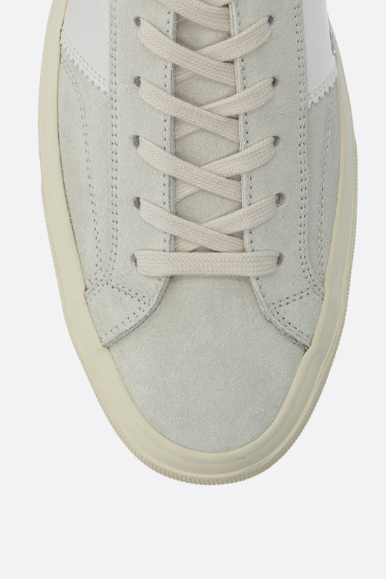 Tom Ford Off-white Nylon Cambridge Low-top Sneakers In White Beige Ivory