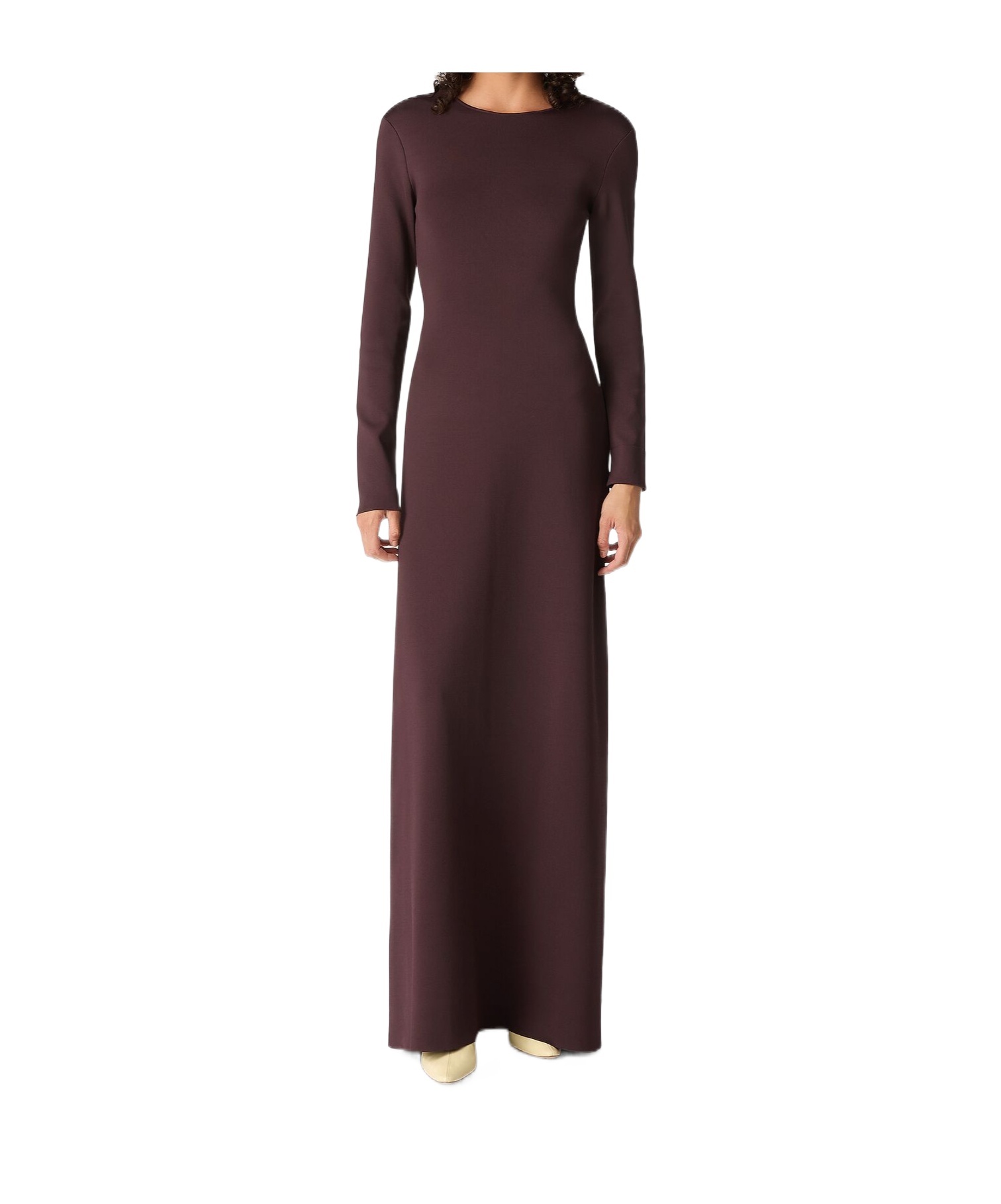 Bottega Veneta Compact Viscose Dress In Burgundy