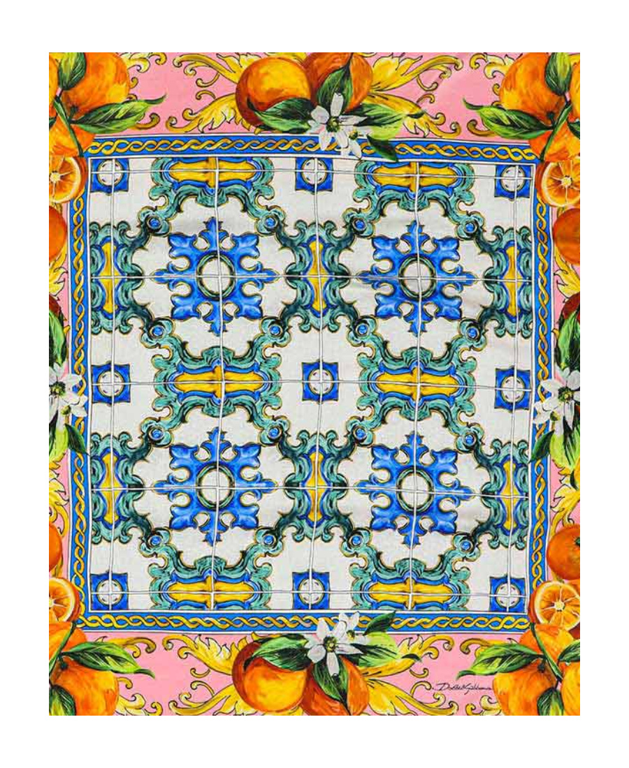 Dolce & Gabbana Printed Scarf In Multicolor