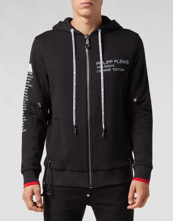 Philipp Plein Logo Casual Jacket In Black