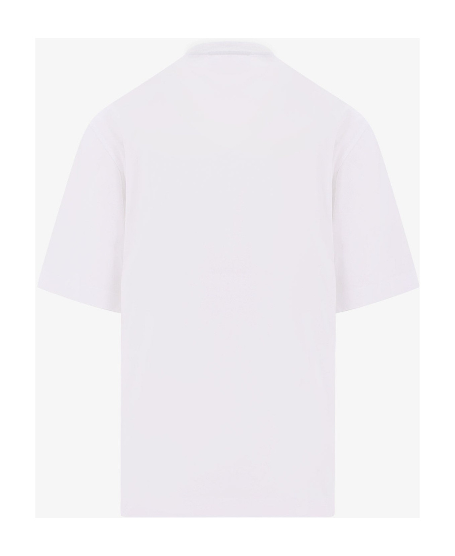 Neil Barrett Logo Patch Crewneck T-shirt In White
