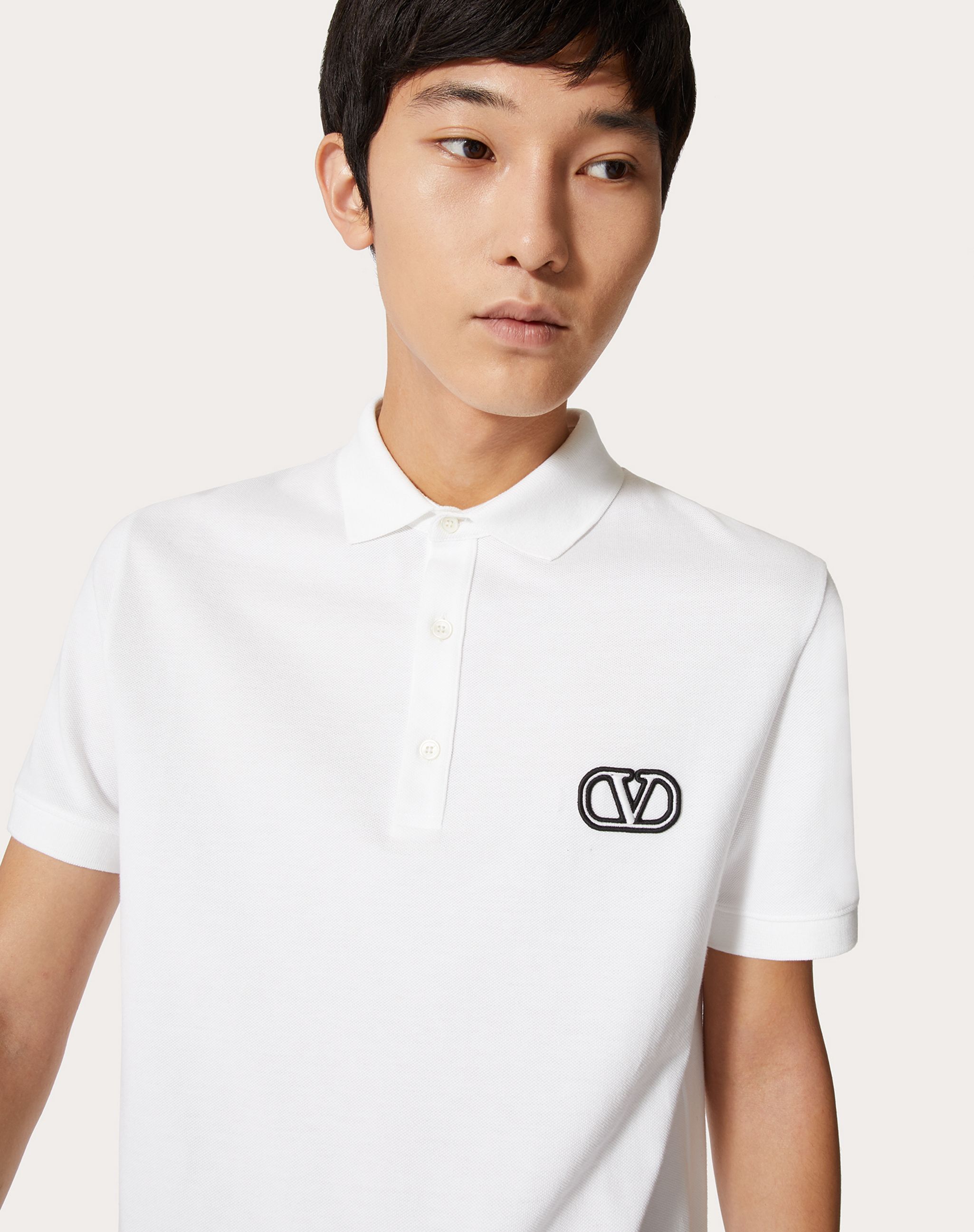 VALENTINO VALENTINO	VLOGO SIGNATURE STRAIGHT HEM POLO SHIRT