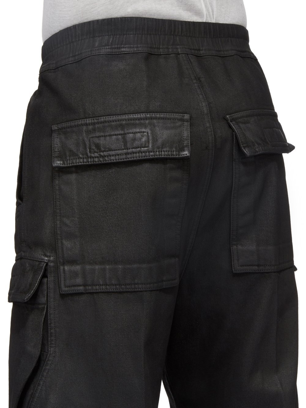 Rick Owens Drkshdw Drawstring Elastic Waist Casual Pants In Black
