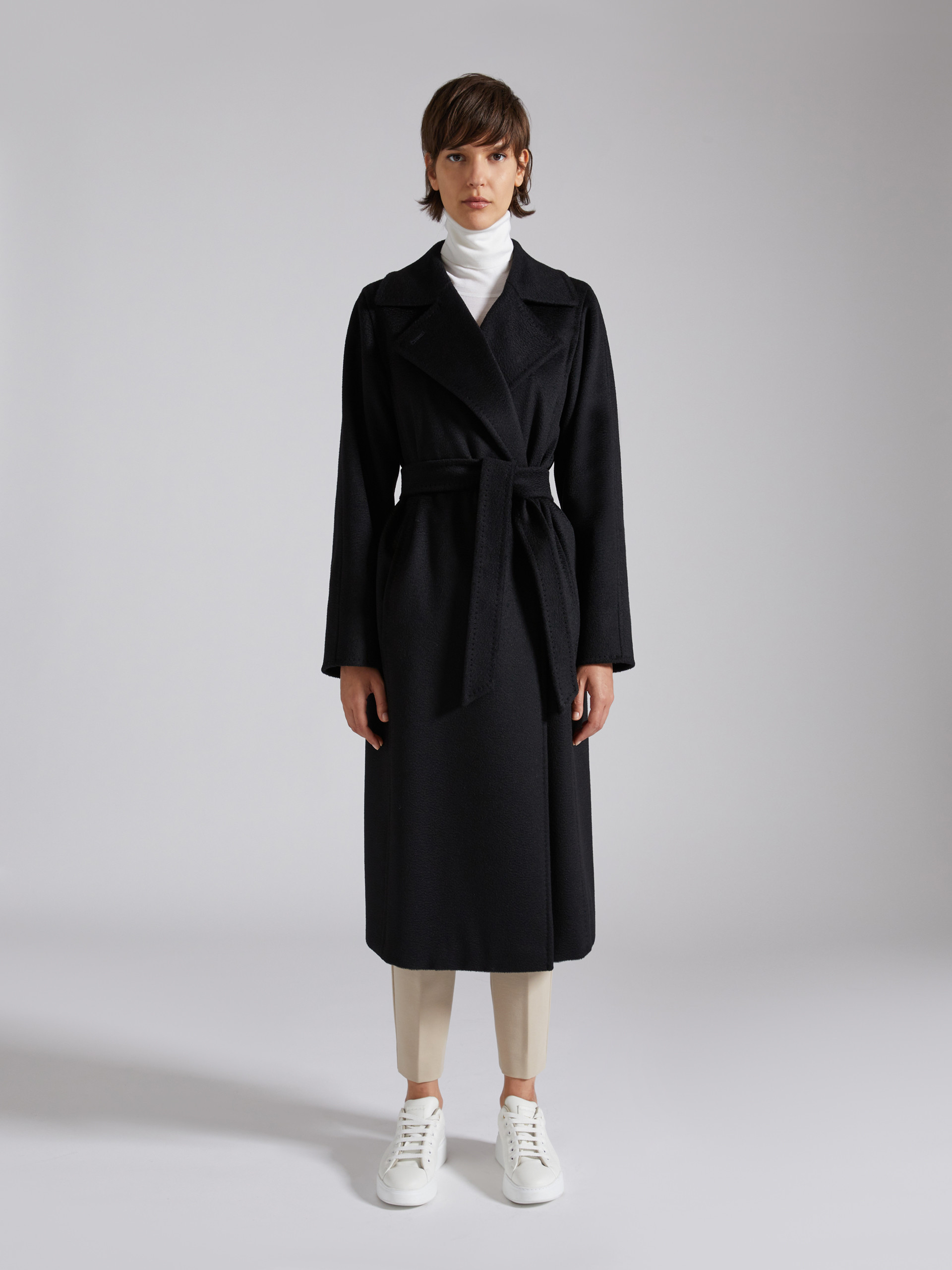 Max Mara Estella Wool And Cashmere Coat In Black