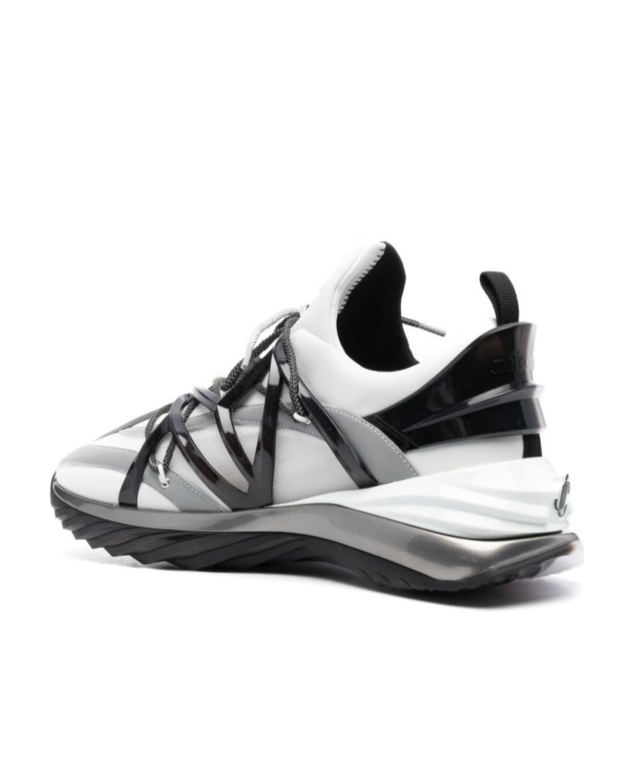 Jimmy Choo Cosmos/m Low-top Panelled Sneakers In White