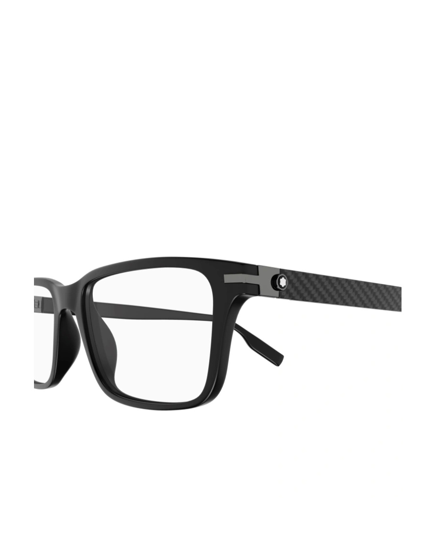 Montblanc Rectangular-frame Design Glasses In Black