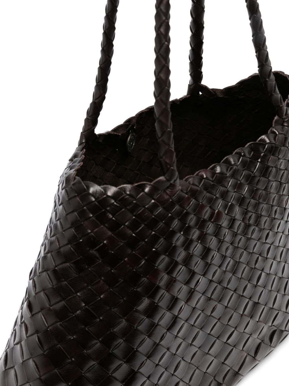 Dragon Diffusion Woven-effect Tote Bag In Black