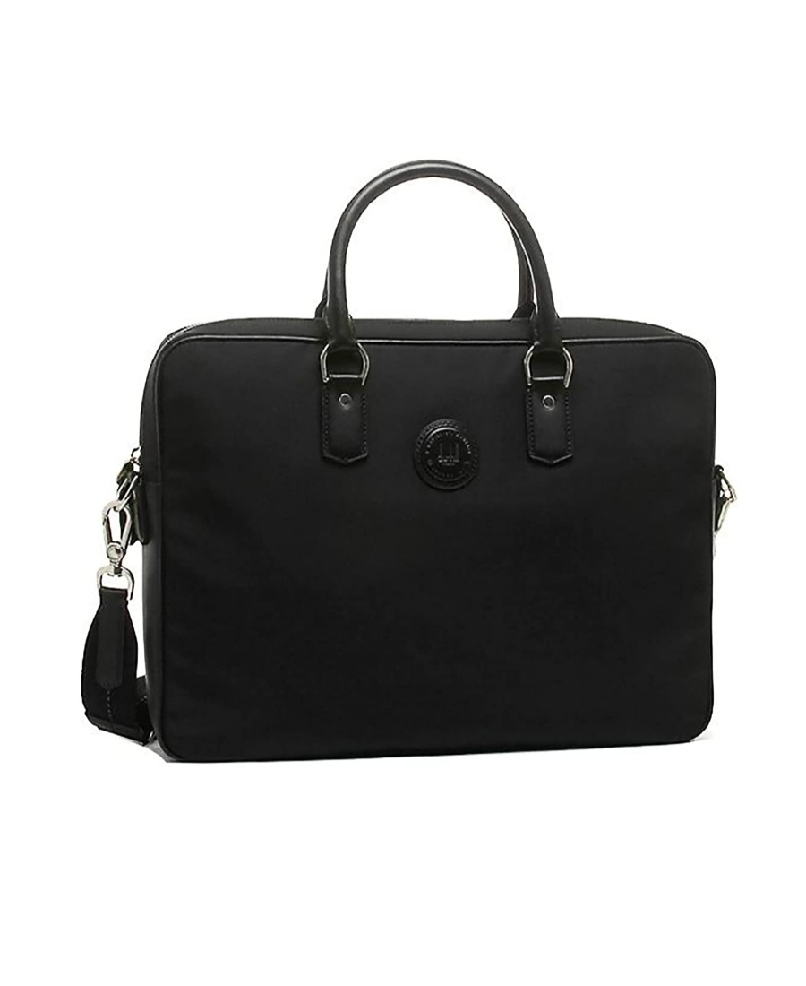Dunhill Black Logo Handbag In Black