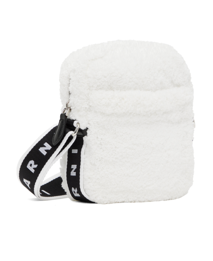 Marni Braided And Spliced Shoulder Bag In White