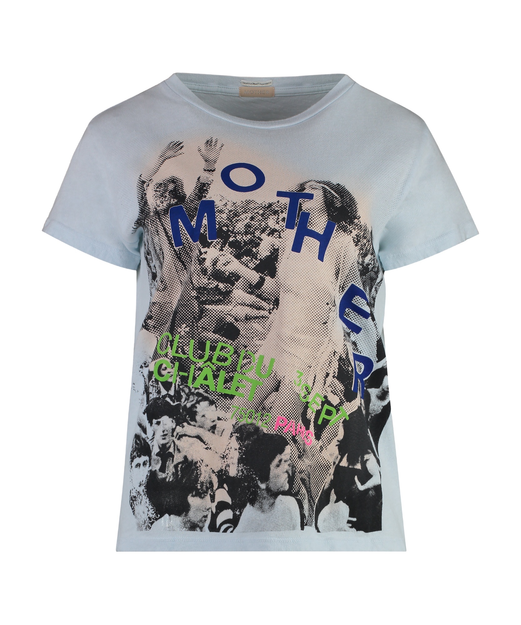 Shop Mother Graphic-print T-shirt In Gray