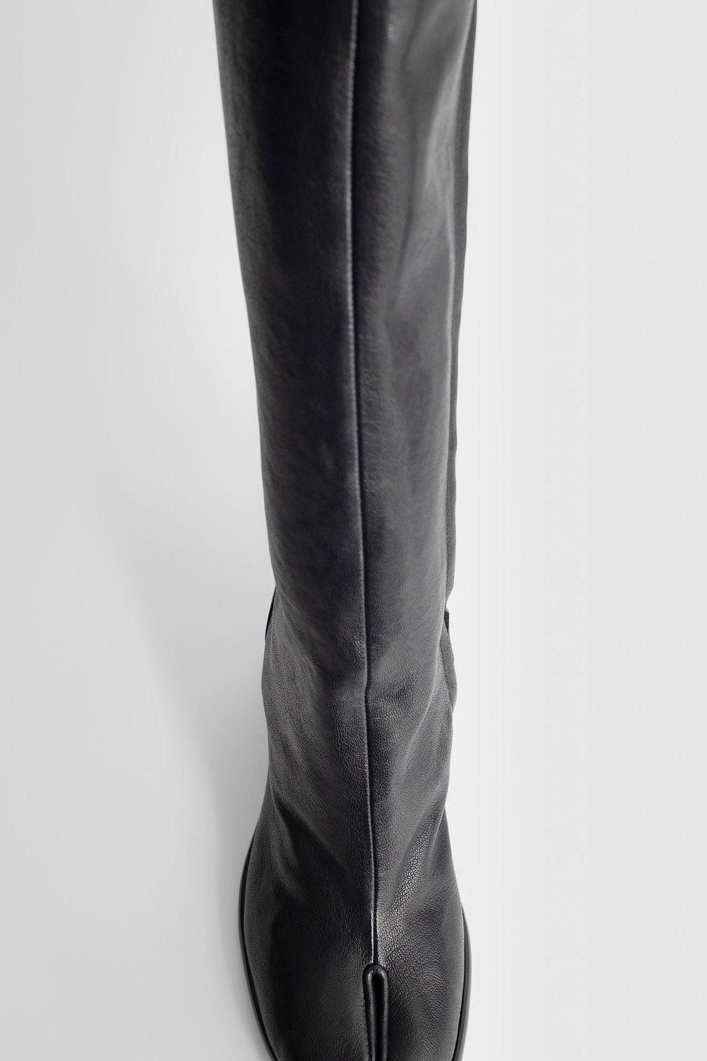 Maison Margiela Black Tabi Broken Mirror Tall Boots In Black