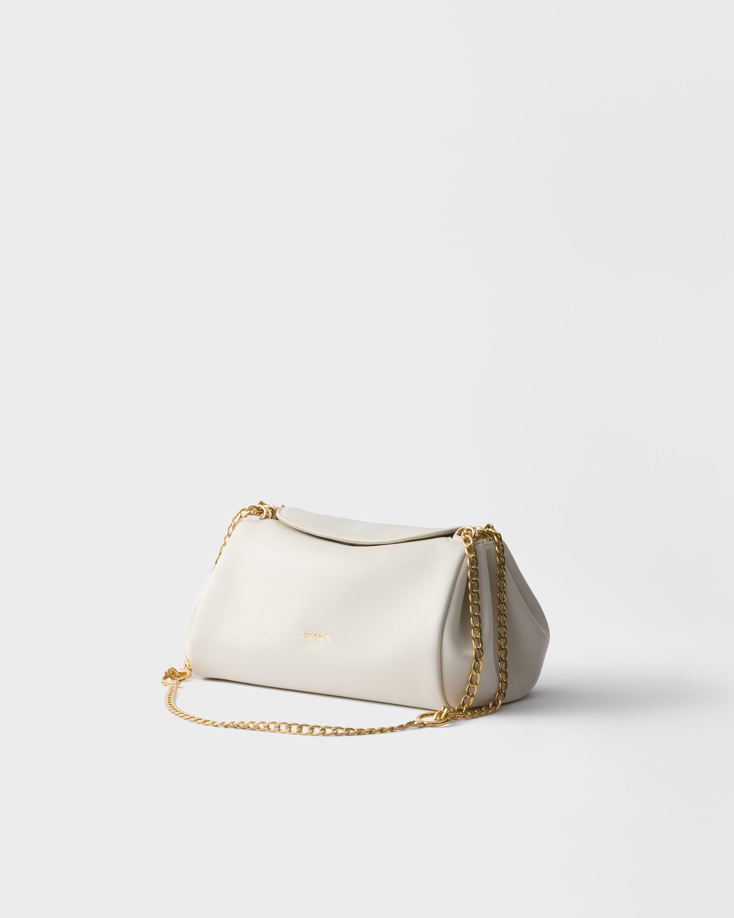 Prada Small Tumulte Bag In Nappa In White
