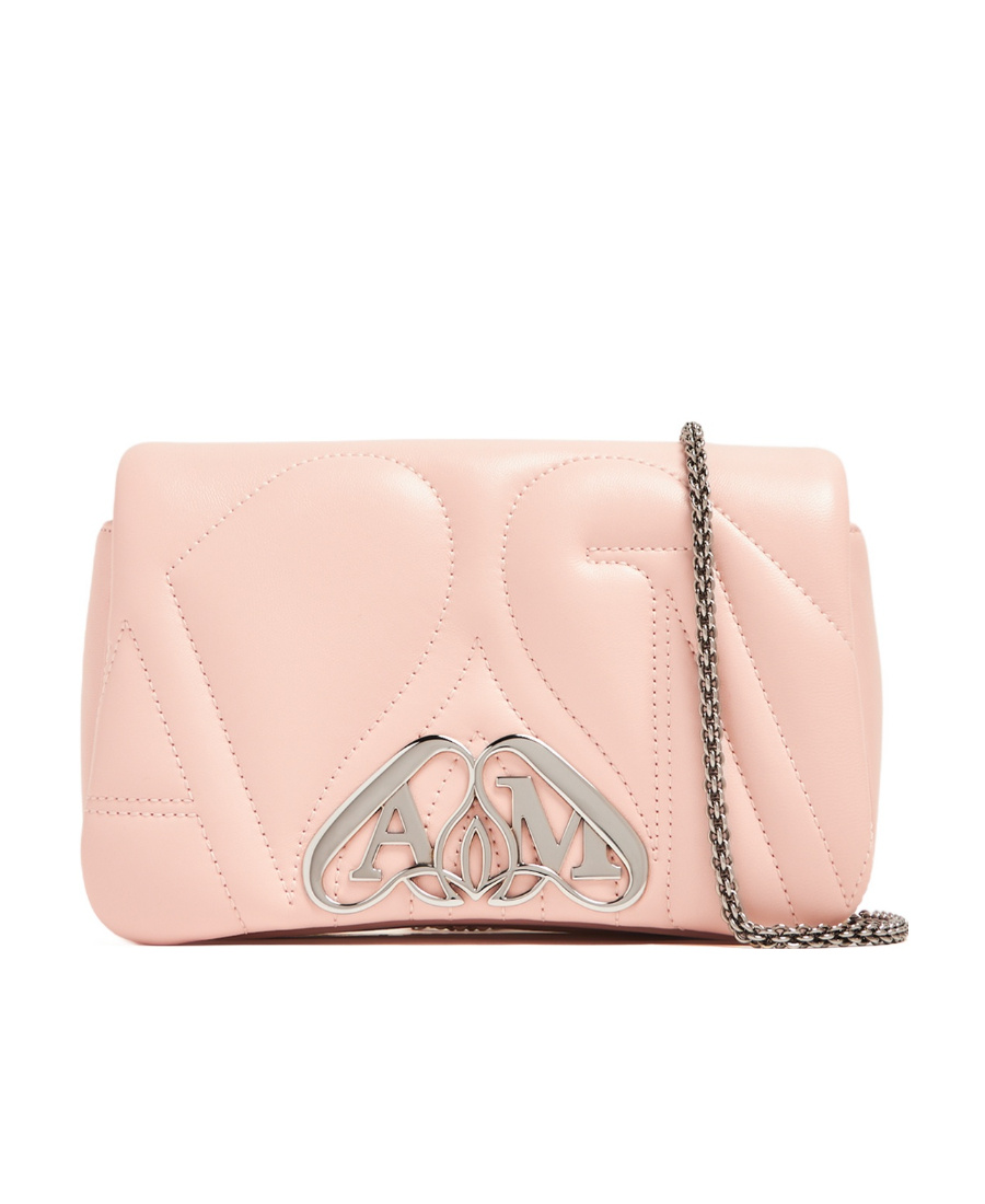 Alexander Mcqueen Mini The Seal Cross Body Bag In Pink