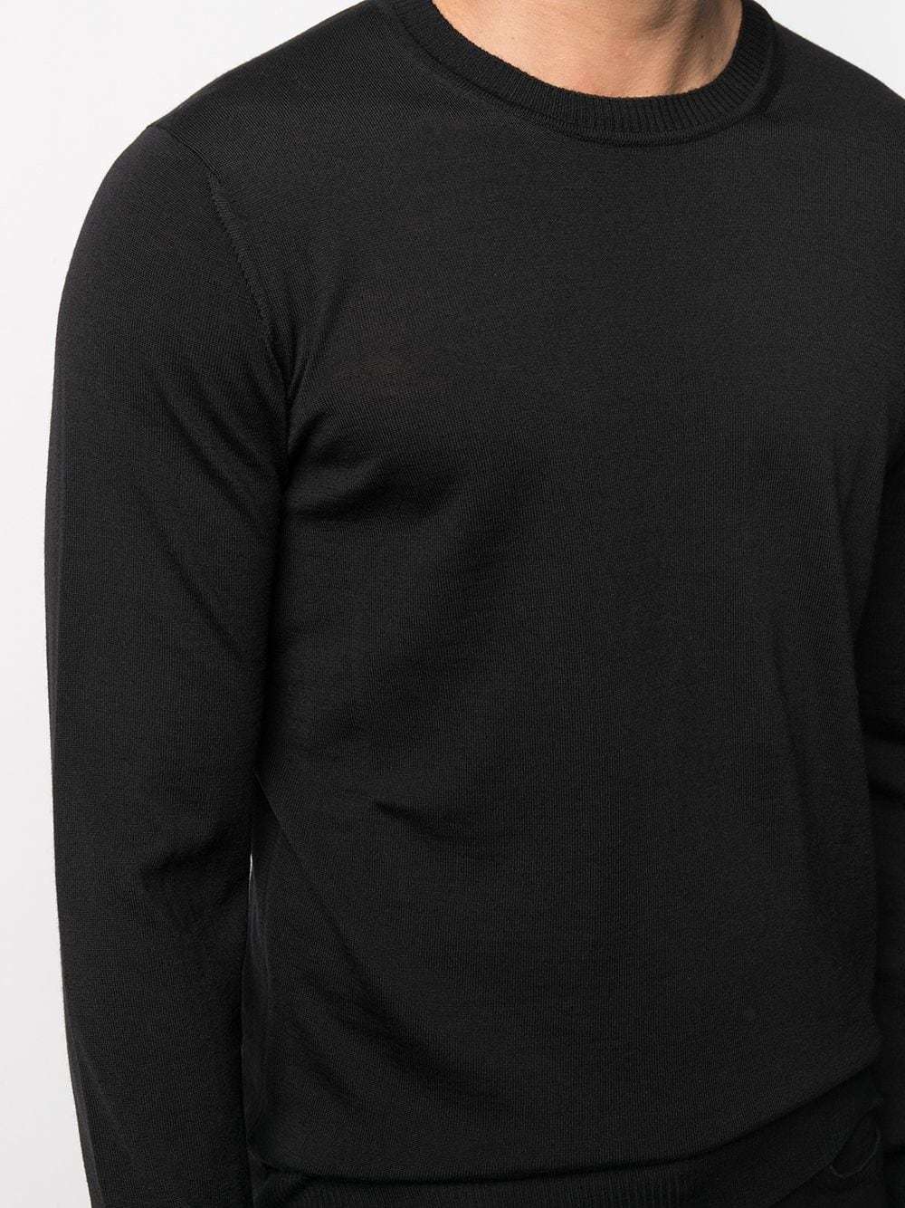 Emporio Armani Tight Sweater In Black