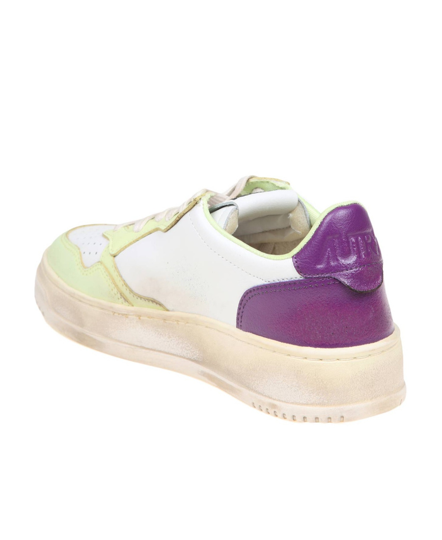 Autry Medalist Colour-block Low-top Sneakers In White