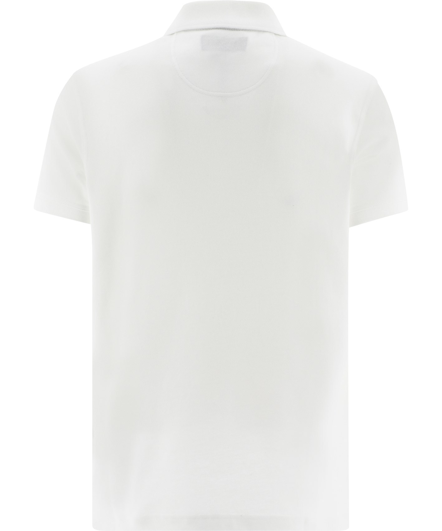 Barbour White Cotton Polo In White