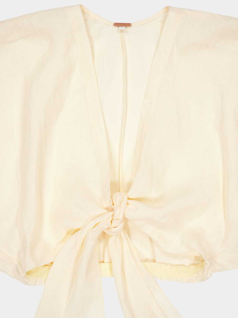Johanna Ortiz Dreat Dreams Cropped Top In White
