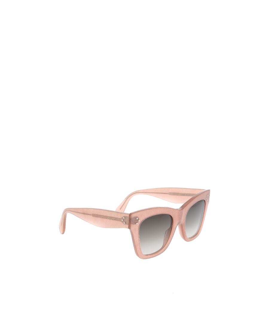 Celine Logo Sunglasses In Pink