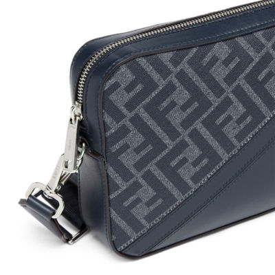 FENDI BLUE FF CANVAS BAG
