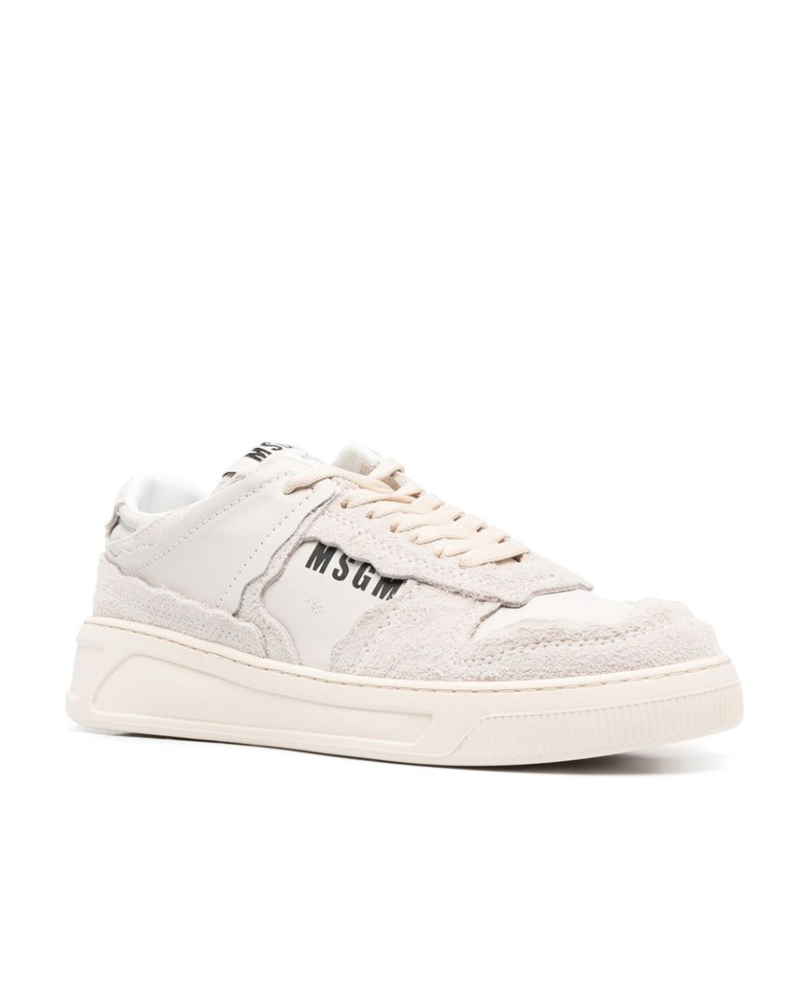 Msgm Logo-print Sneakers In White