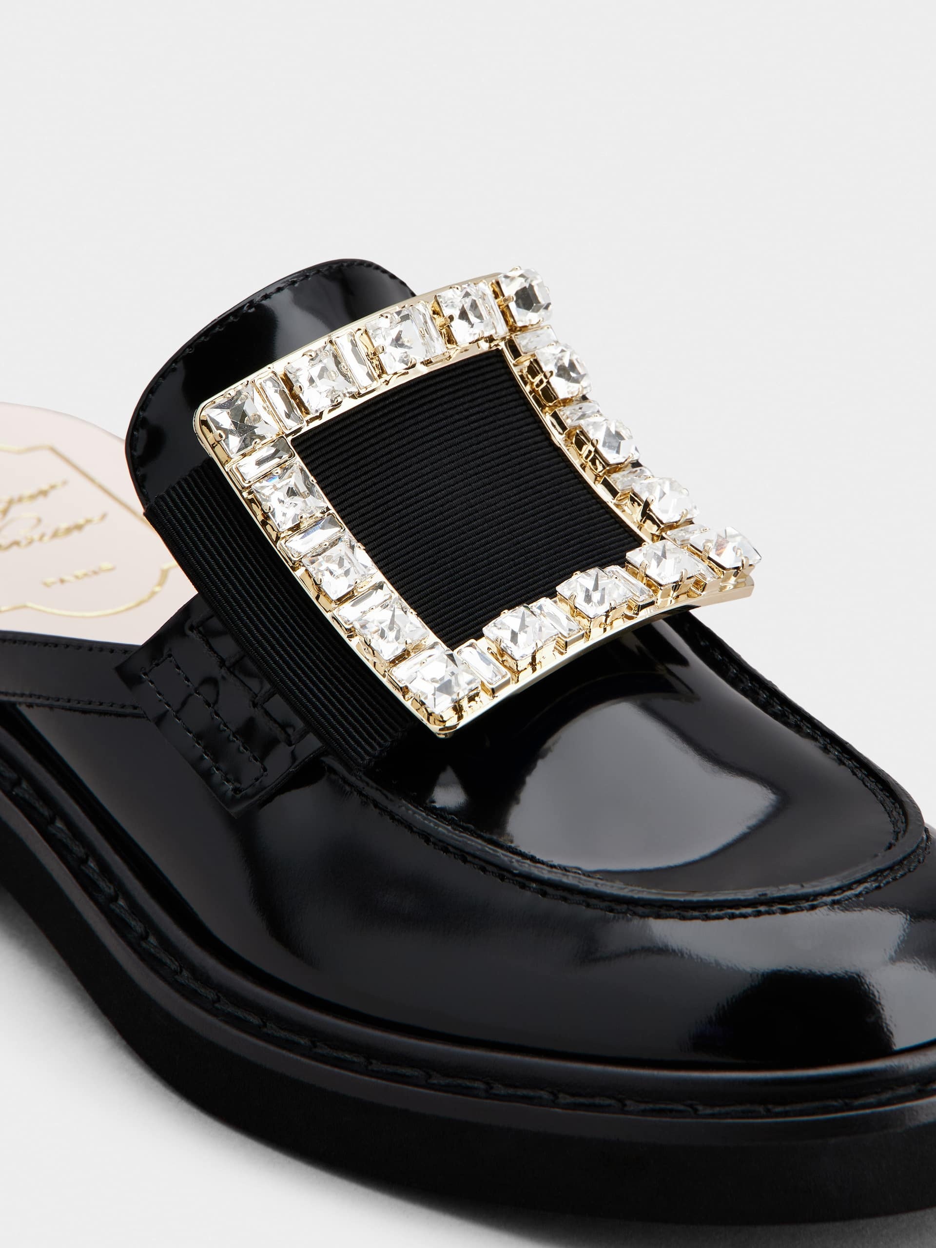 Roger Vivier Viv' Rangers Mules In Black