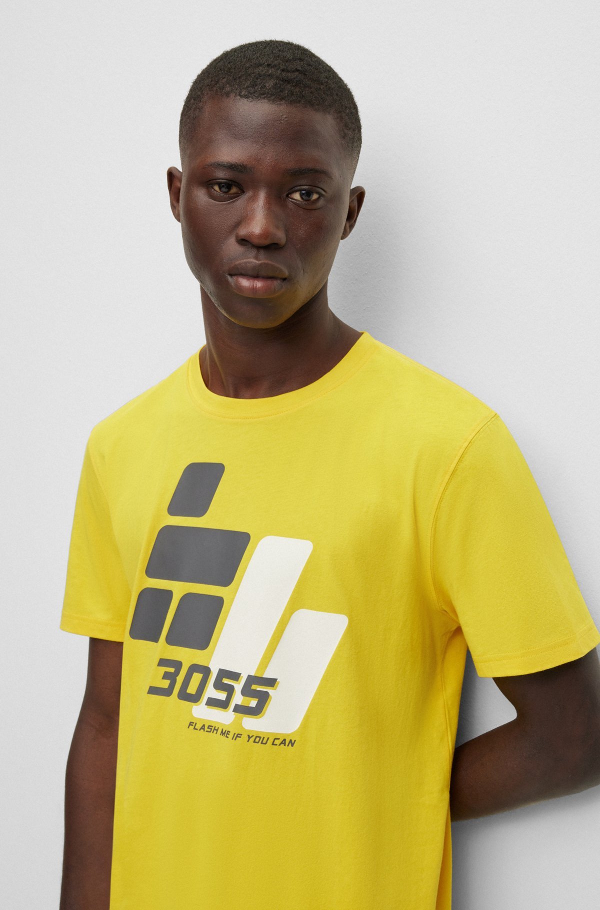 HUGO BOSS GRAPHIC-PRINT COTTON T-SHIRT