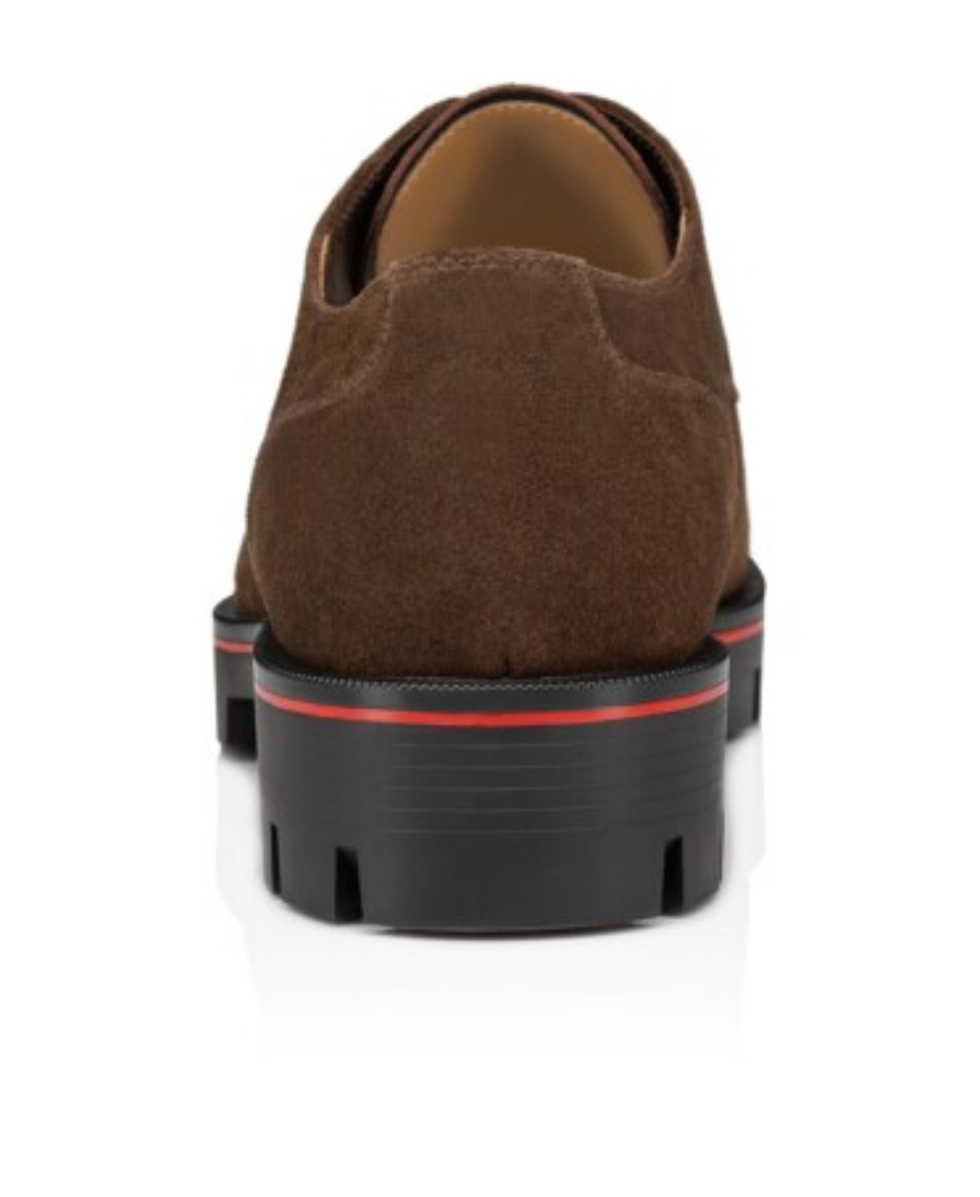 Christian Louboutin Davisol Strapped Derby Shoes In Brown