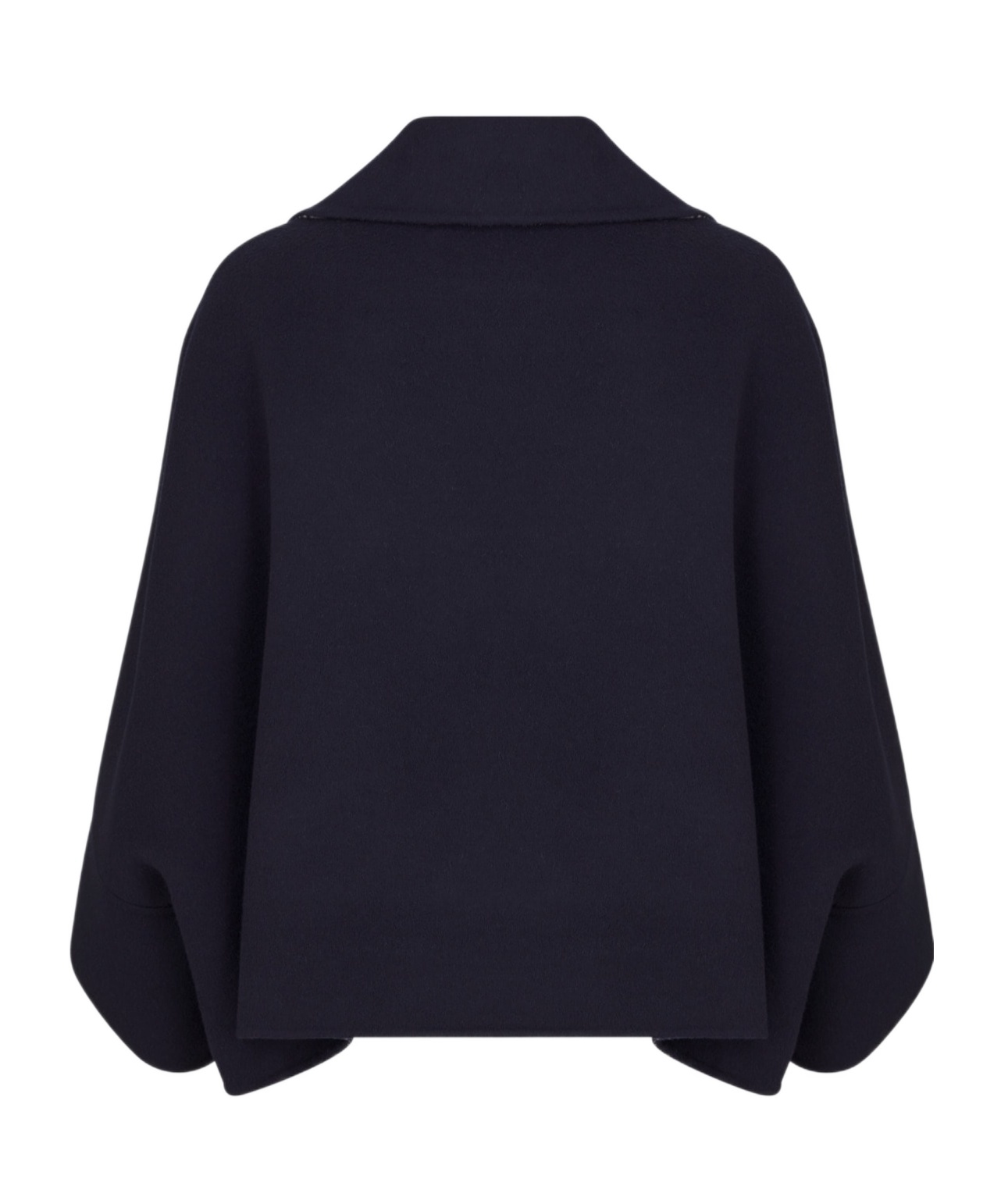 Dior Double-breasted Wool Coat In Black