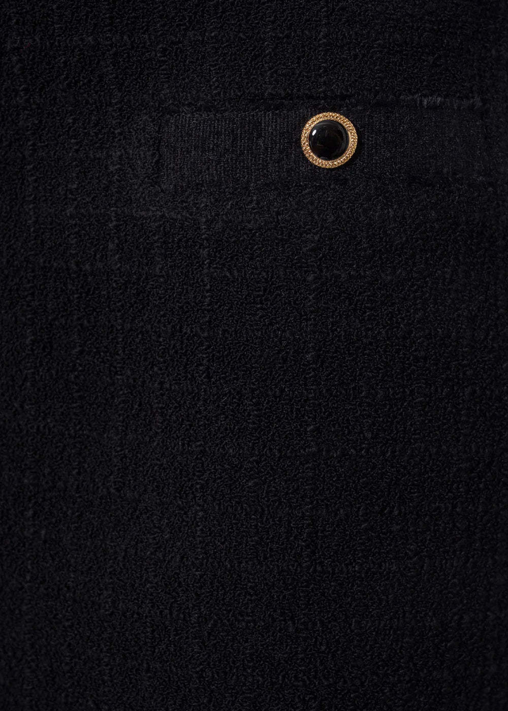Alessandra Rich Black Checked Tweed Boucle Mini Skirt In Black