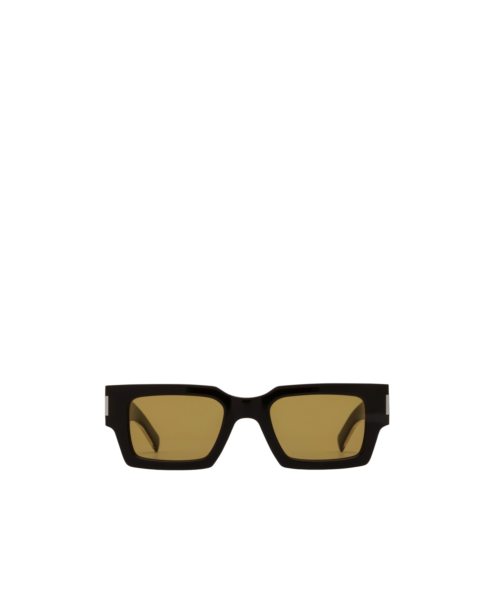 Saint Laurent Rectangular Sunglasses In Green